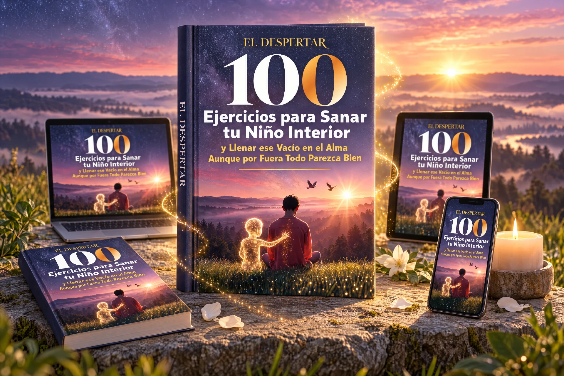Portada de 100 Ejercicios para Sanar tu Niño Interior